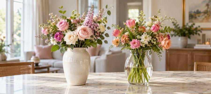 Zu sehen ist Bild 1 zum Beitrag mit dem Thema: Keramik oder Glas - Welche Vase ist für Schnittblumen besser