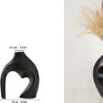 Zu sehen ist Bild 1 zum Beitrag mit dem Thema: Schwarze Keramik Vase für Moderne Wohnkultur
