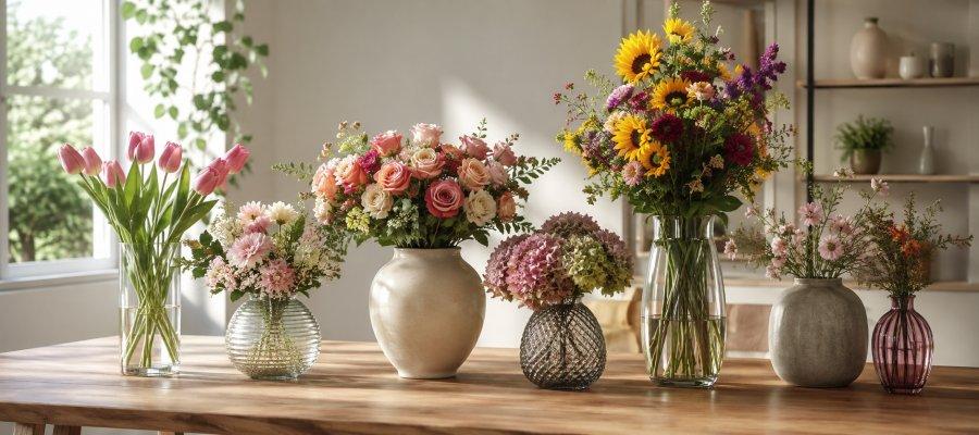 Zu sehen ist Bild 1 zum Beitrag mit dem Thema: Welche Vase für welchen Blumenstrauß